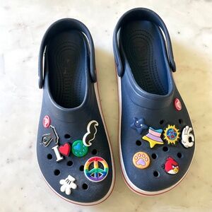 Crocs Crocband™ Clog in Navy with 11 fun Jibbitz Charms!